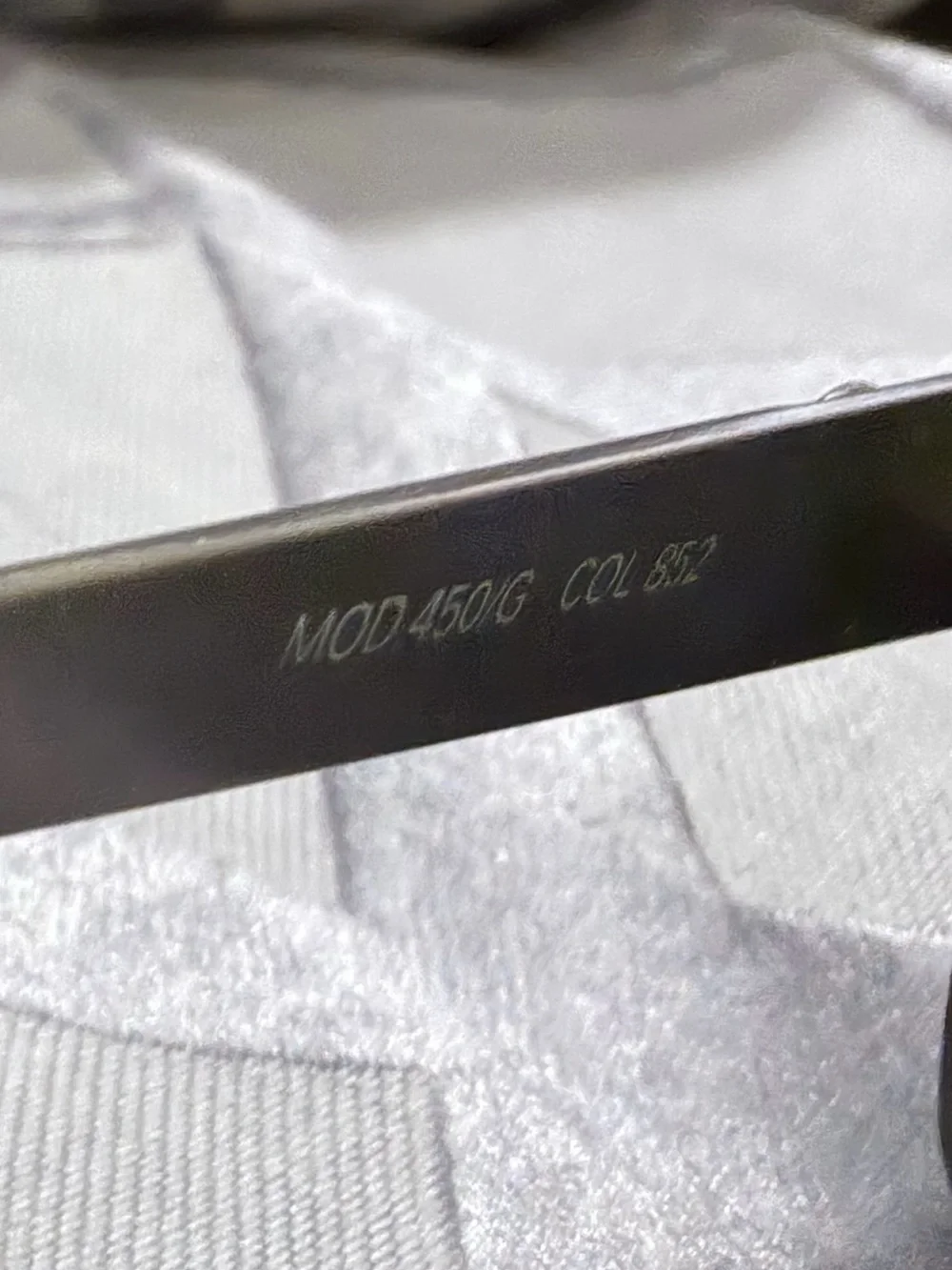 Versace Black Frame Sunglasses with Blue Tinted Lenses